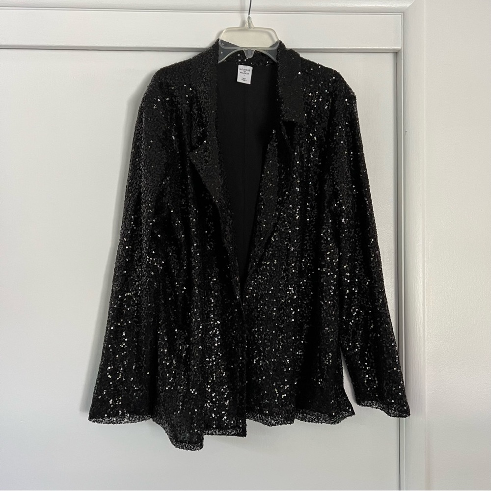 Black sequin blazer